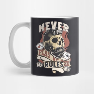 Rockabilly Rebel Skull Mug